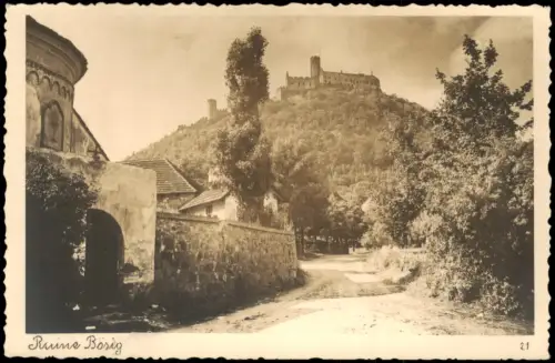 Postcard Schloßbösig Bezděz Burgruine Bösig 1930