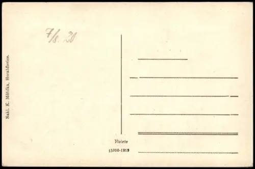 Postcard Rabí Burg Rabí 1919