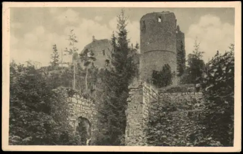 Postcard Bavorov Burgruine Helfenburk 1923