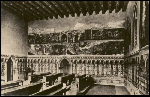 Karlstein Karlštejn Innenansicht der Marienkirche in der Burg Karlstein 1930
