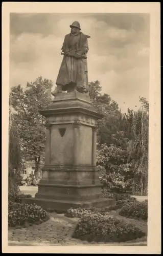 Postcard Tschaslau Čáslav Jan Žižka Denkmal 1960