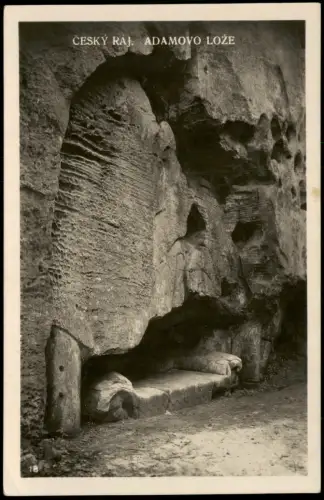Turnau Turnov Adamovo lože (Adamsbett) im Böhmischen Paradies 1939