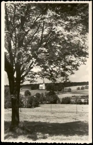 Dolní Bradlo-Horní Bradlo Landschaftsblick auf Dolní Bradlo mit Kirche 1935