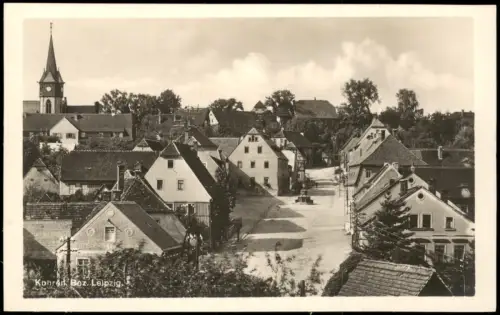 Ansichtskarte Kohren-Sahlis Straßenpartie Fotokarte 1928