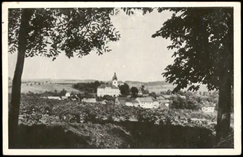Postcard Jistebnitz Jistebnice Ortsansicht von Jistebnice 1946