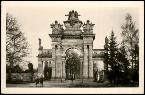 Postcard Horschitz Hořice v Podkrkonoší Das Friedhofsportal 1930