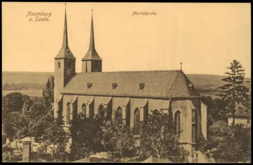 Ansichtskarte Naumburg (Saale) Moritzkirche 1913