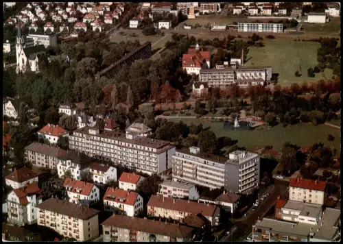 Ansichtskarte Bad Nauheim Luftbild Teilansicht vom Flugzeug aus 1980