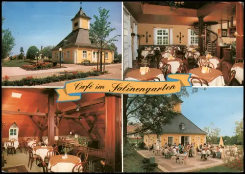 Bad Rappenau Cafe Kurcafe im Salinengarten mit Innenansichten 1980
