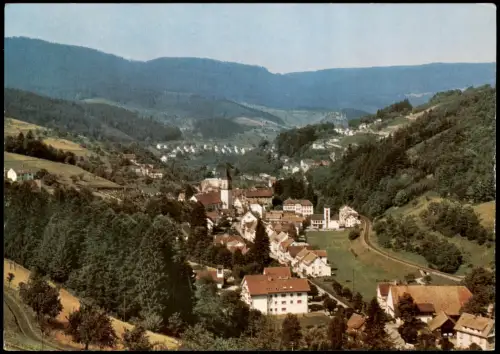 Bad Peterstal-Griesbach Panorama-Ansicht Mineral- und Moorbad Schwarzwald 1980