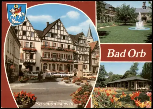 Ansichtskarte Bad Orb Mehrbildkarte des Ortes im Naturpark Spessart 1980