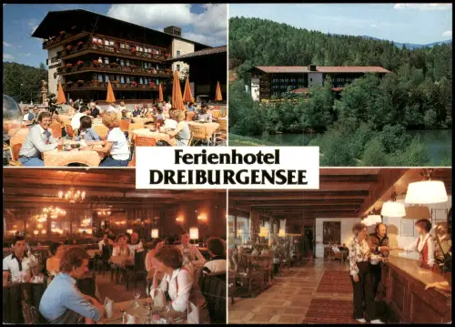 Ansichtskarte Tittling Mehrbild-AK Hotel Ferienhotel DREIBURGENSEE 1980