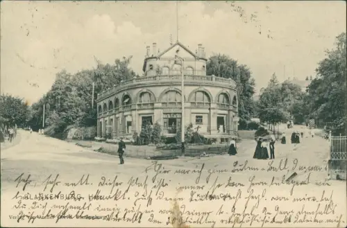 Ansichtskarte Blankenburg (Harz) Kurhaus-Cafe, belebt 1926