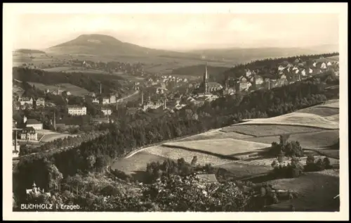 Ansichtskarte Annaberg-Buchholz Fernblick auf Buchholz 1928