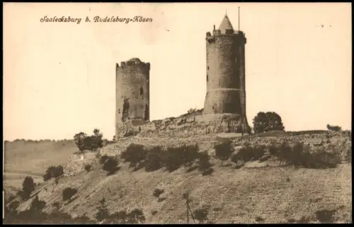 Ansichtskarte Bad Kösen Burg Saaleck - Hang 1912