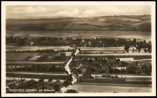 Diesbar (Elbe)-Nünchritz (Elbe) Nieschütz Fernblick - Golkwald 1928