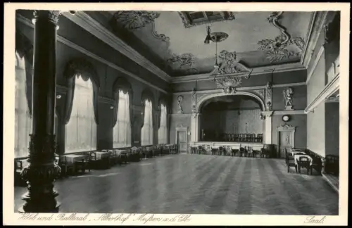 Ansichtskarte Meißen Hotel und Ballsaal Alberthof 1928