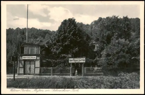 Ansichtskarte Meißen Wettiner Garten, Faltboot-Verein 1928