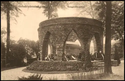 Ansichtskarte Ehrenfriedersdorf Krieger-Ehrenmal 1928