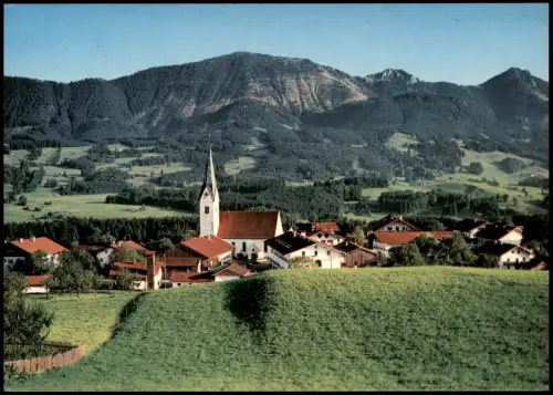 Törwang-Samerberg Panorama-Ansicht Bayerische Alpen mit Hochries 1980