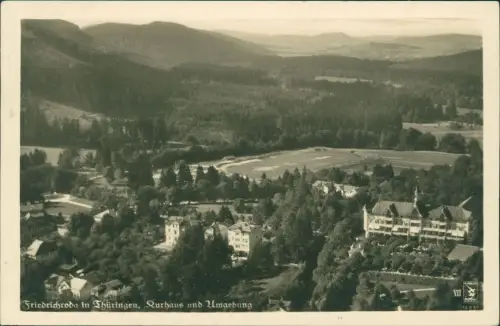 Ansichtskarte Friedrichroda Luftbild Kurhaus und Umgebung 1936