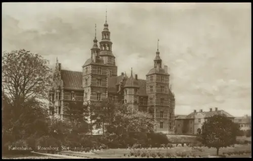 Postcard Kopenhagen København Schloss Slot Rosenborg 1908