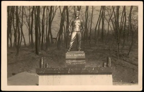 Motol-Prag Praha Památník pěšáka Denkmal Infanteristen Josef Kudrna 1930