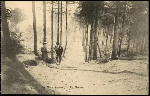 Kemmel (bei Heuvelland) Kemmel (bei Euvelland) Aufstieg zum Mont Kemmel 1910