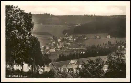 Ansichtskarte Jöhstadt (Erzgebirge) Stadtpartie Fabrikanlagen 1928