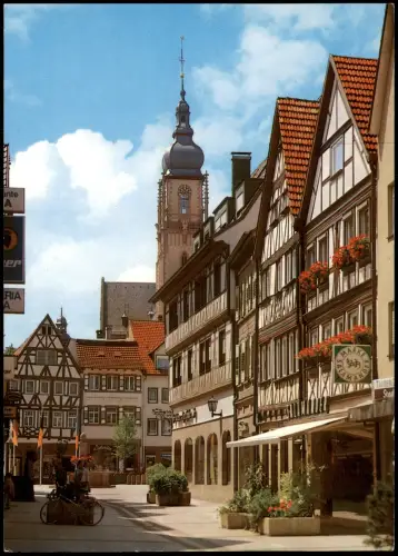 Tauberbischofsheim Untere Fußgängerzone,   Schuh-Geschäft Salamander 1980
