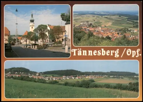 Ansichtskarte Tännesberg Mehrbild-AK mit 3 Ortsansichten 1980