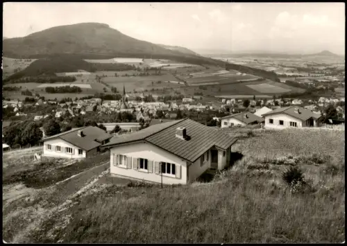 Ansichtskarte Tann (Rhön) Ferienhäuser mit Habelberg Rhön Panorama 1979