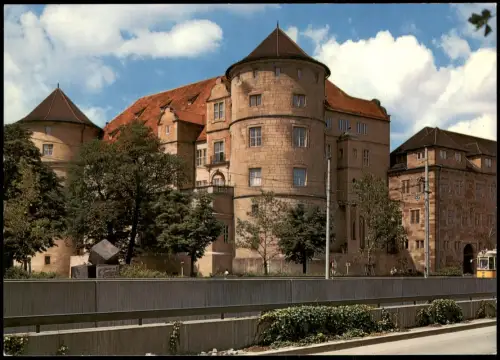 Ansichtskarte Stuttgart Altes Schloss Straßen-Partie 1970