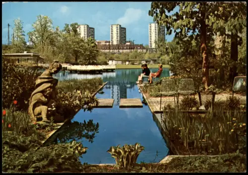 Ansichtskarte Stuttgart Anlagen mit Hochhäusern 1970
