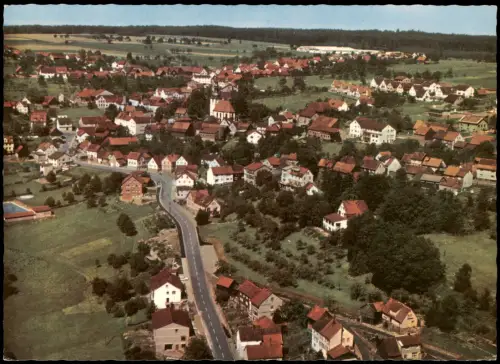 Vielbrunn-Michelstadt Luftbild Luftaufnahme Totale v. Flugzeug aus 1970