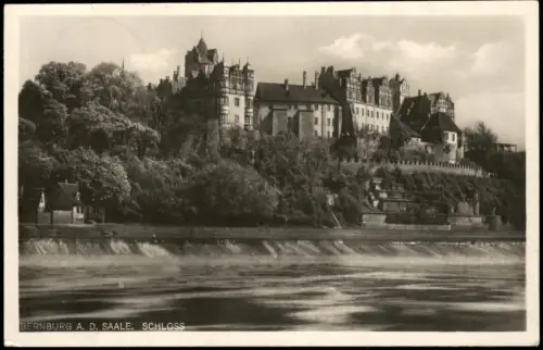 Ansichtskarte Bernburg (Saale) Schloss Bernburg an der Saale 1930
