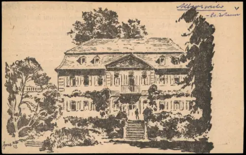St. Johann-Albersweiler Schloss des Fürsten Thomas   St. Johann 1952