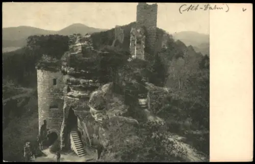 Ansichtskarte Dahn Ruine Altdahn 1940
