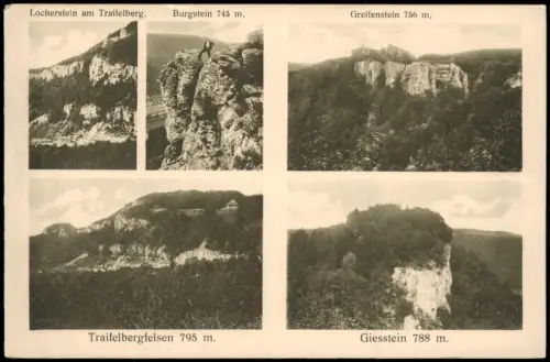 Lichtenstein Württemberg Felsen Traifelberg: Locherstein Greifenstein  1928