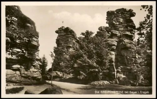 Ansichtskarte Ehrenfriedersdorf Greifensteine - Fotokarte 1928