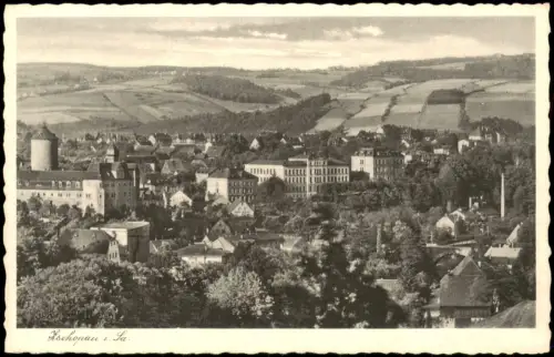 Ansichtskarte Zschopau Totale - Fernsicht 1928