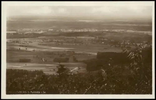 Ansichtskarte Pulsnitz Blick vom Keulenberg 1929