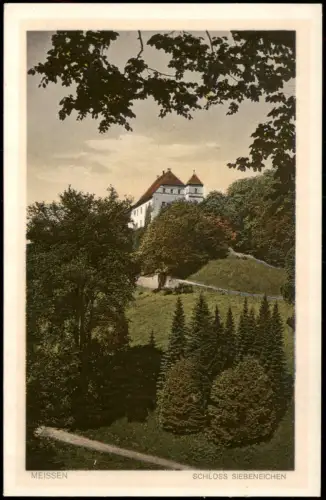 Ansichtskarte Meißen Schloß Siebeneichen 1928