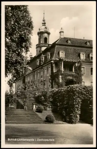 Lichtenwalde-Niederwiesa Schloß Lichtenwalde Treppenaufgang 1928