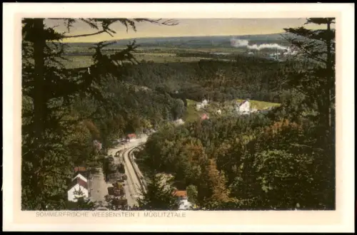 Ansichtskarte Weesenstein (Müglitz) Bahnhofshotel 1920