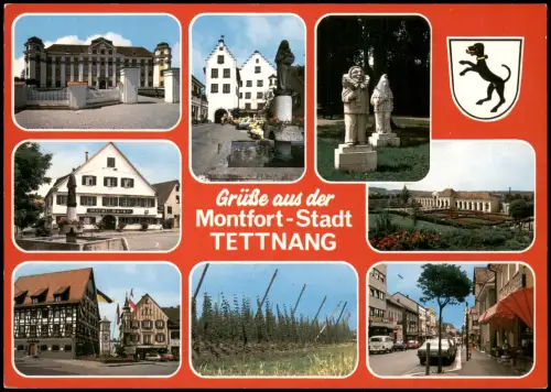 Ansichtskarte Tettnang Mehrbildkarte div. Ortsansichten 1992