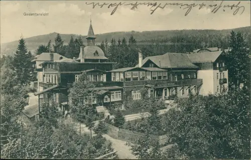 Postcard Schreiberhau Szklarska Poręba Dr. med. A. Wilke Sanatorium 1915