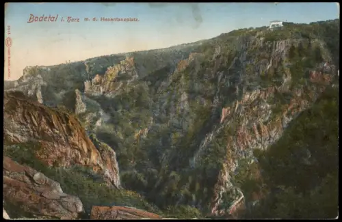Ansichtskarte Thale (Harz) Harz m. d. Hexentanzplatz. 1911