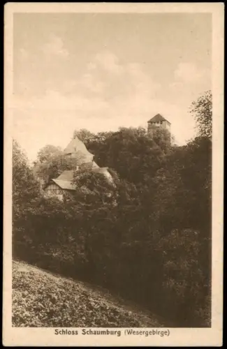 Ansichtskarte Rinteln Schloss Schaumburg im Wesergebirge 1920