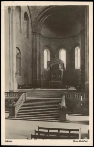 Ansichtskarte Mainz Dom, Ostchor 1935
